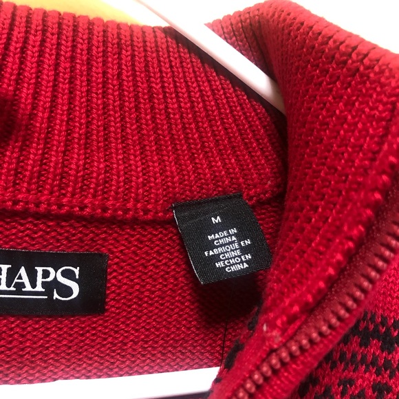 Mens Chaps cotton sweater size med - Picture 3 of 7